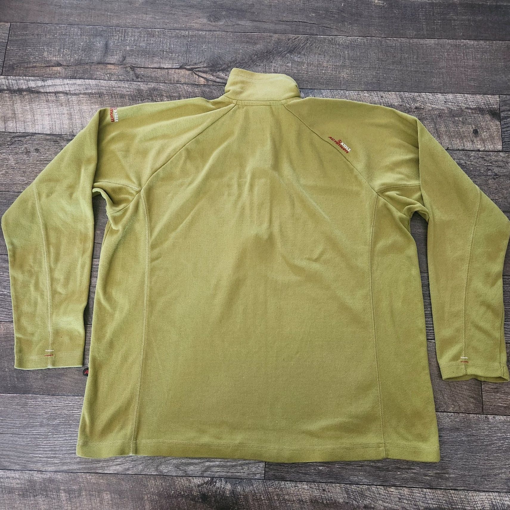Aigle AIGLE Actimum 1/4 Zip Mens XL Green Mock Neck Knit Pullover Outdoors Hiking Shirt Size US XL / EU 56 / 4 - 6 Thumbnail