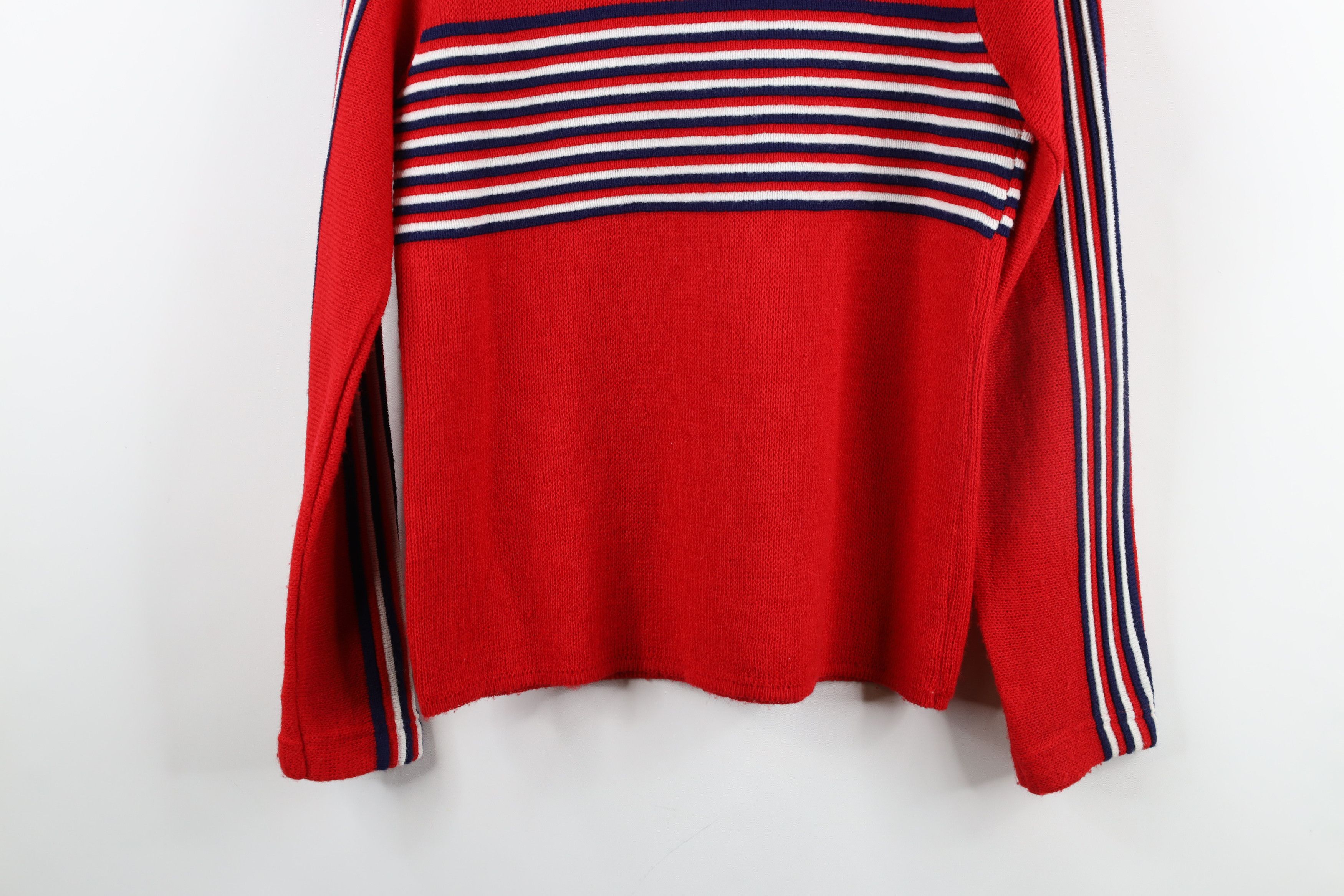 Ocean Pacific × Vintage Vintage 80s 90s Ocean Pacific Knit Surf Sweater Red USA Size M / US 6-8 / IT 42-44 - 12 Thumbnail