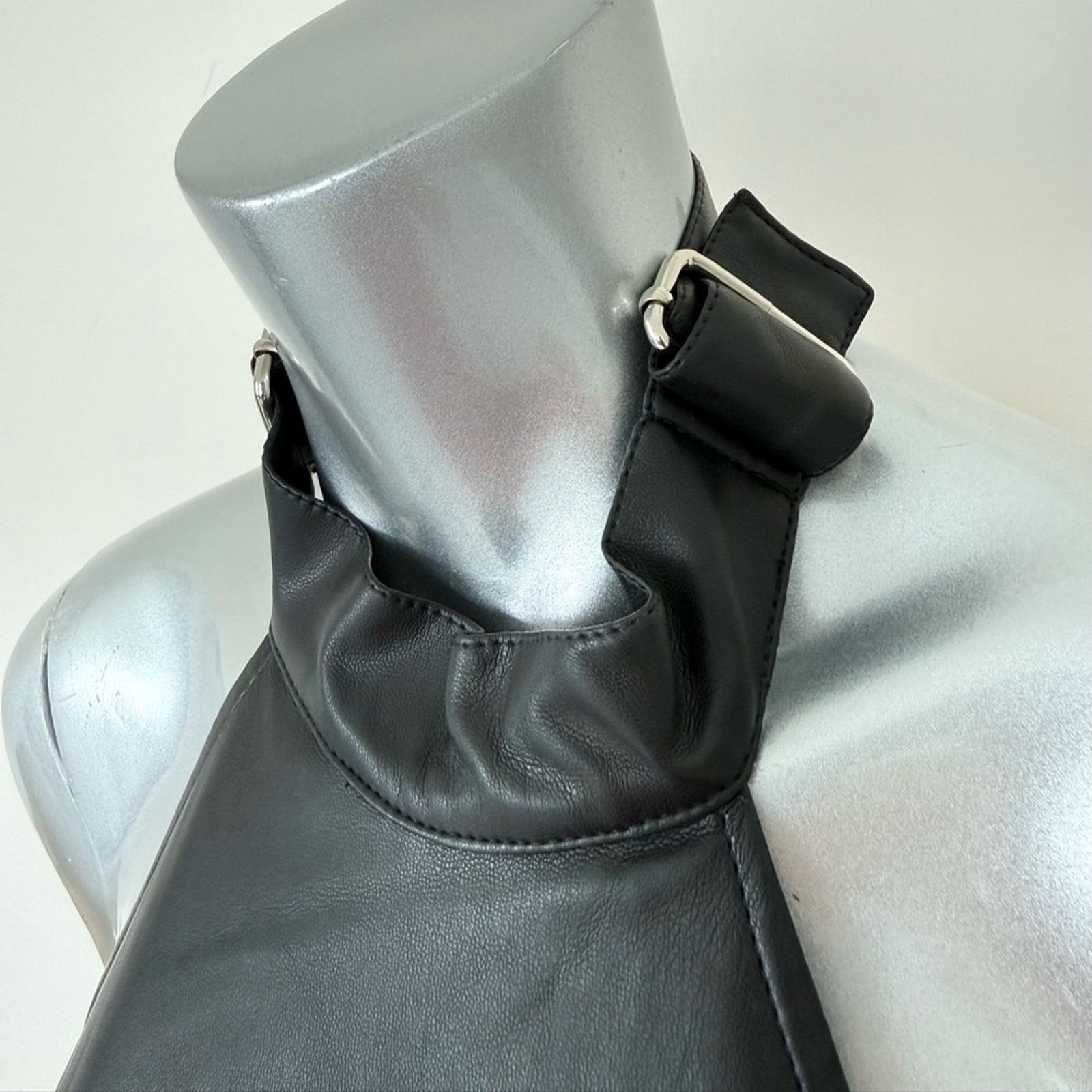 Other NEW!!! Women faux leather dress size L European brand Size L / US 10 / IT 46 - 3 Thumbnail