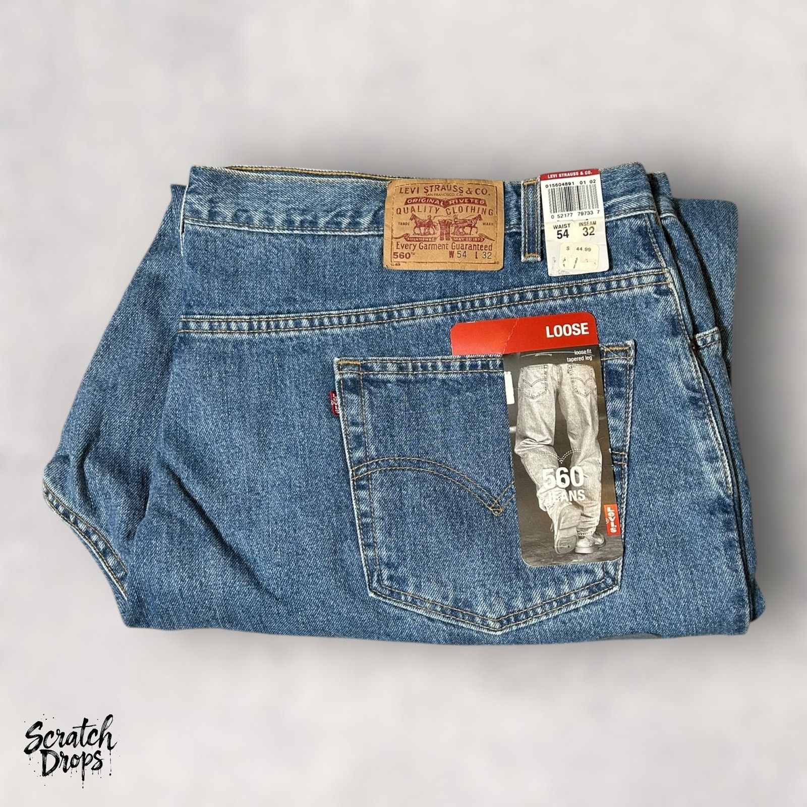 Levi's Levi's Men's 560 Loose Fit Tapered Leg Jeans W54 L32 Classic Size US 38 / EU 54 - 1 Thumbnail