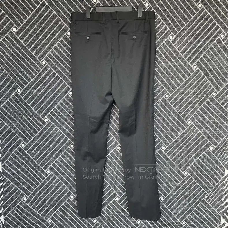 Fendi Fendi Solid Color Pure Wool Tapered Pants - Black Size 50L - 2 Thumbnail