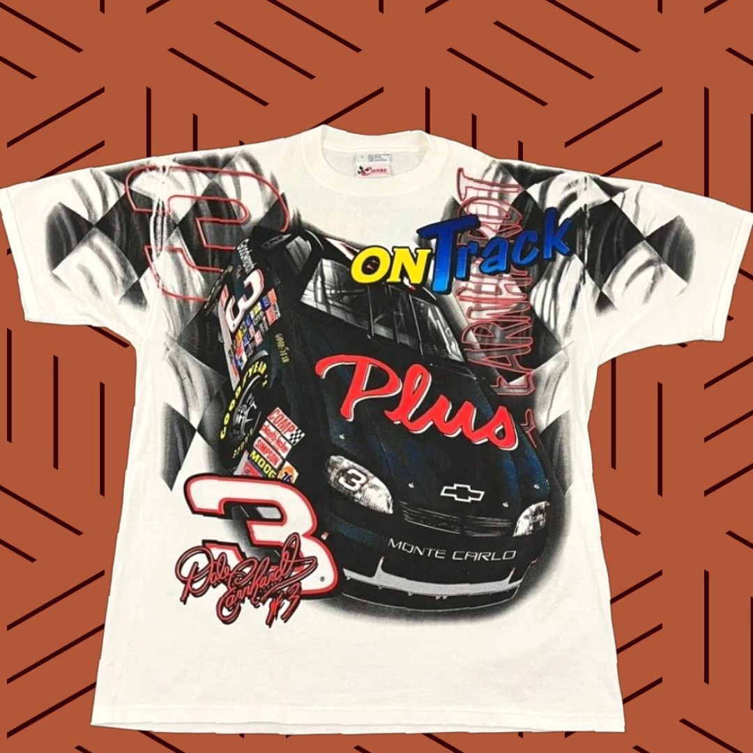 Chase Authentics VINTAGE Chase Authentics NASCAR T-Shirt Men Large White 90s Retro Monte Carlo Graphic Size US L / EU 52-54 / 3 - 1 Thumbnail