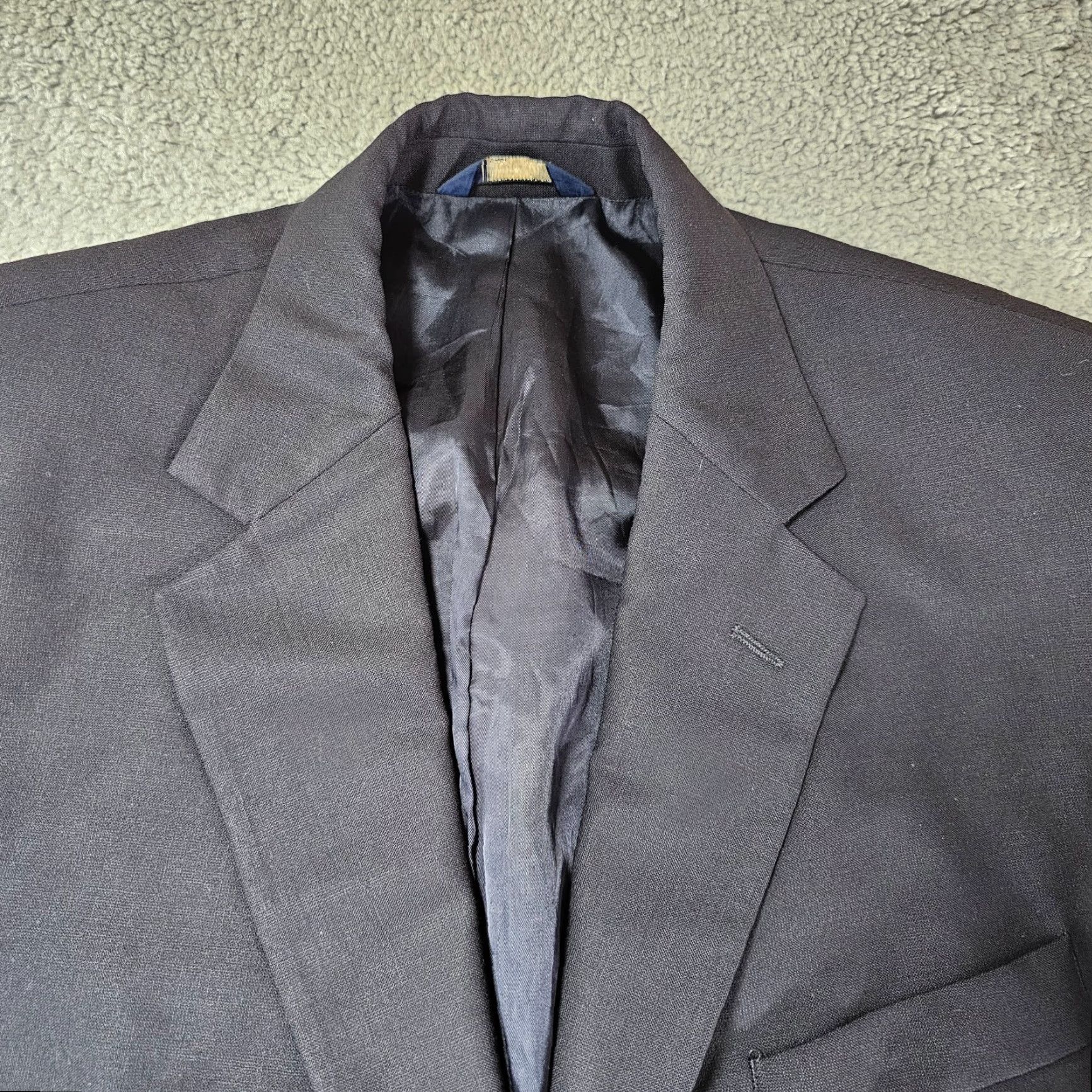 Brooks Brothers Brooks Brothers Blazer Mens 42S Black 346 Wool Stretch Suit Jacket Sports Coat Size 42R - 6 Thumbnail
