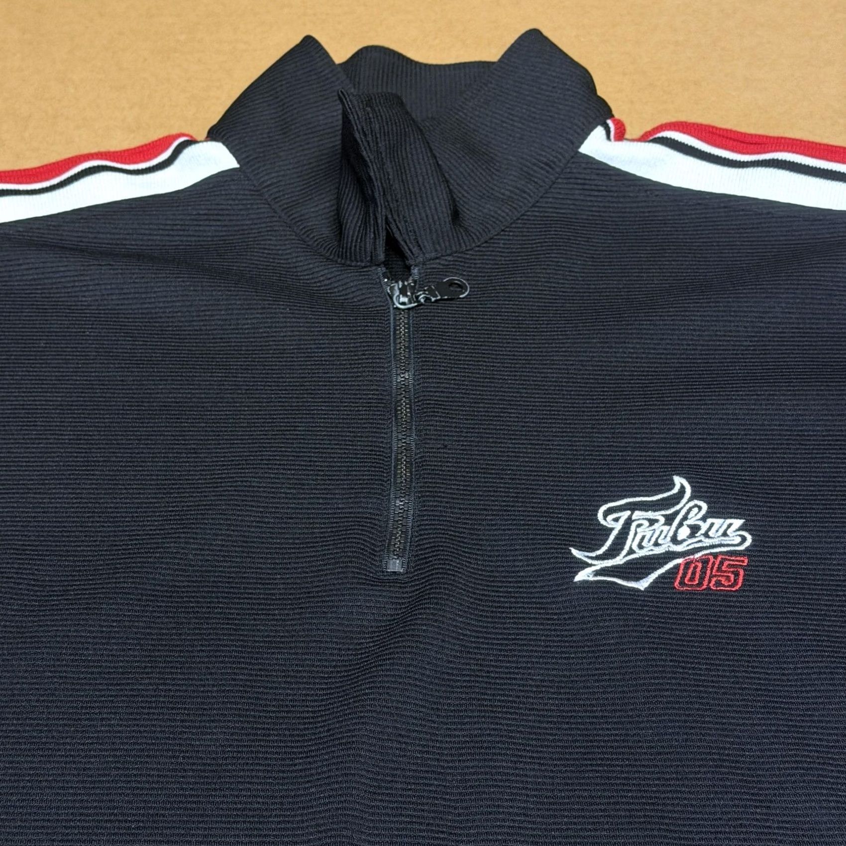 Fubu FUBU Sweatshirt XL Black 1/4 Zip Pullover Striped Sleeve Embroidered Mens XL Sweatshirt Size US XL / EU 56 / 4 - 6 Thumbnail