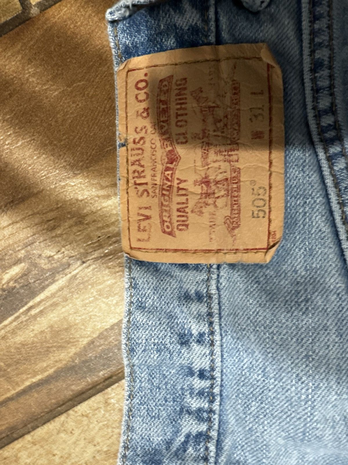 Levi's Levi 505 jort Size US 31 - 3 Thumbnail