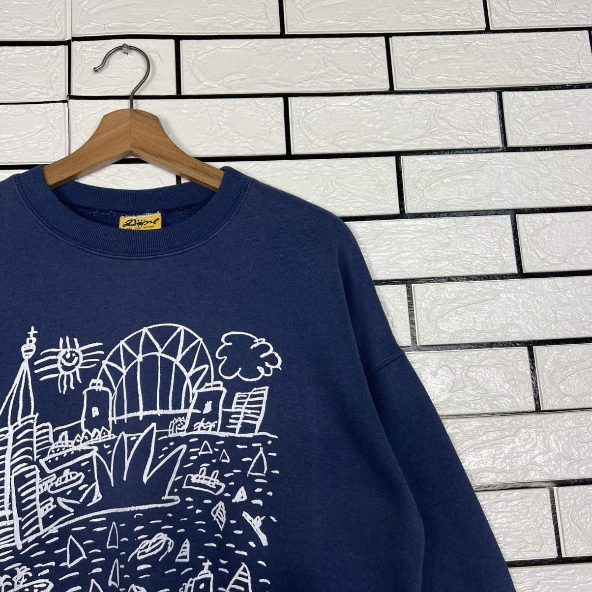 Vintage 90's KEN DONE Art Sydney Crewneck Sweatshirt #4022-C183 Size US S / EU 44-46 / 1 - 6 Thumbnail