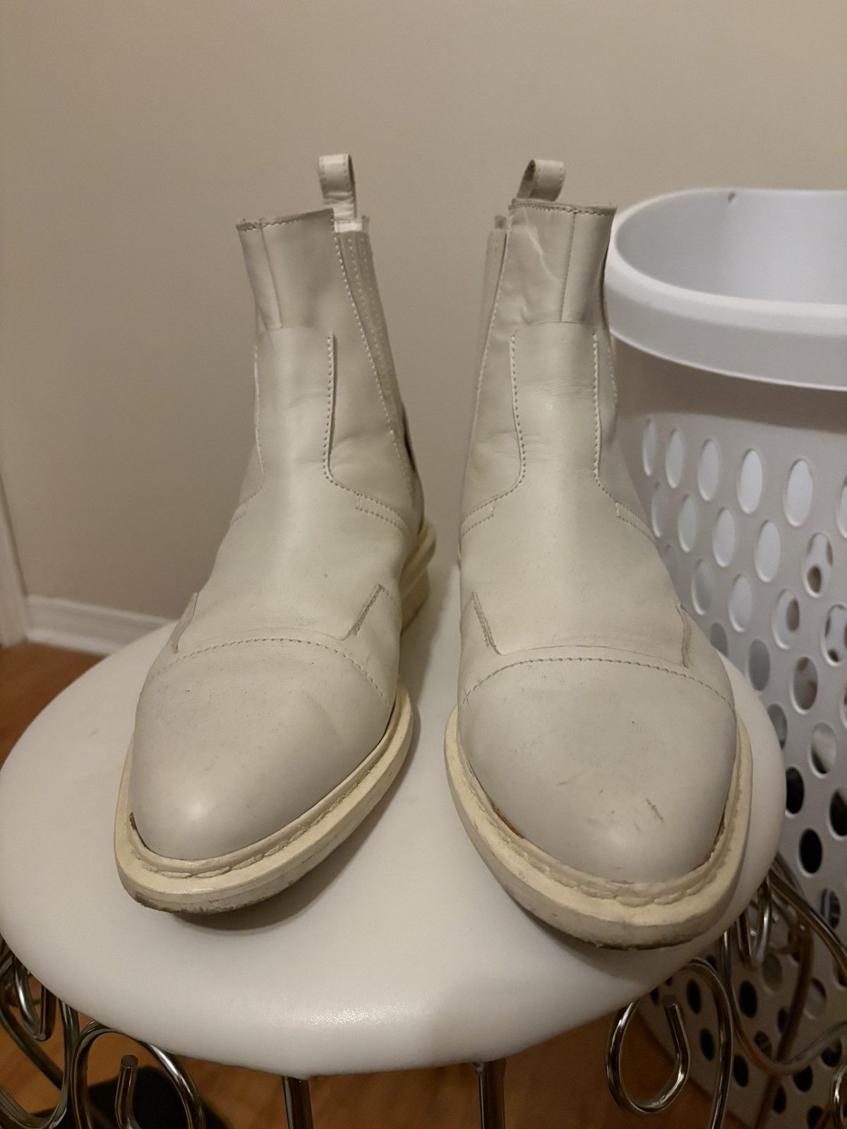 Balenciaga Vintage Balenciaga Layered White Cowboy boots Size US 9 / EU 42 - 2 Thumbnail