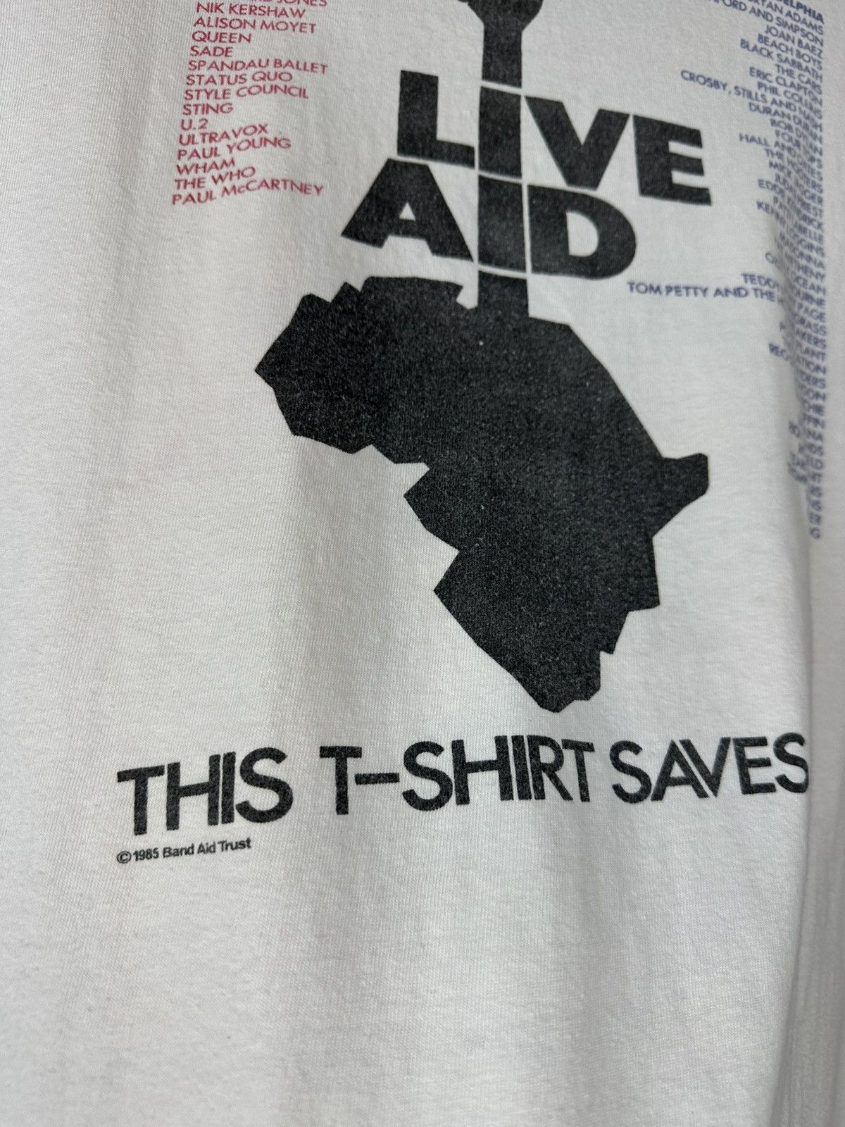 Other Live Aid 1985 The Global Jukebox T Shirt Vintage Concert L Size US L / EU 52-54 / 3 - 21 Thumbnail
