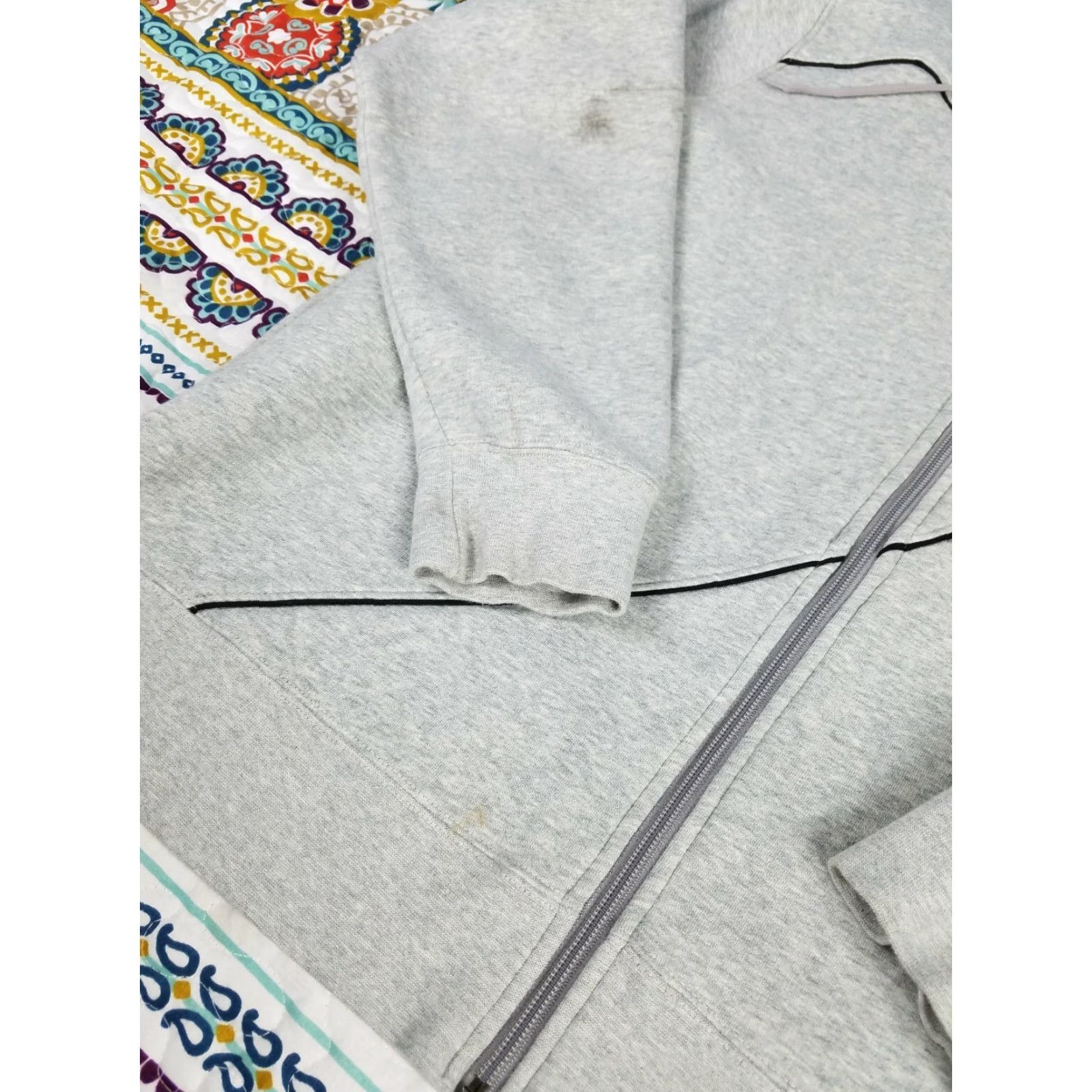 Nike VINTAGE Nike Air Heather Gray Full Zip Hoodie Sweatshirt Mens XL Size US XL / EU 56 / 4 - 5 Thumbnail
