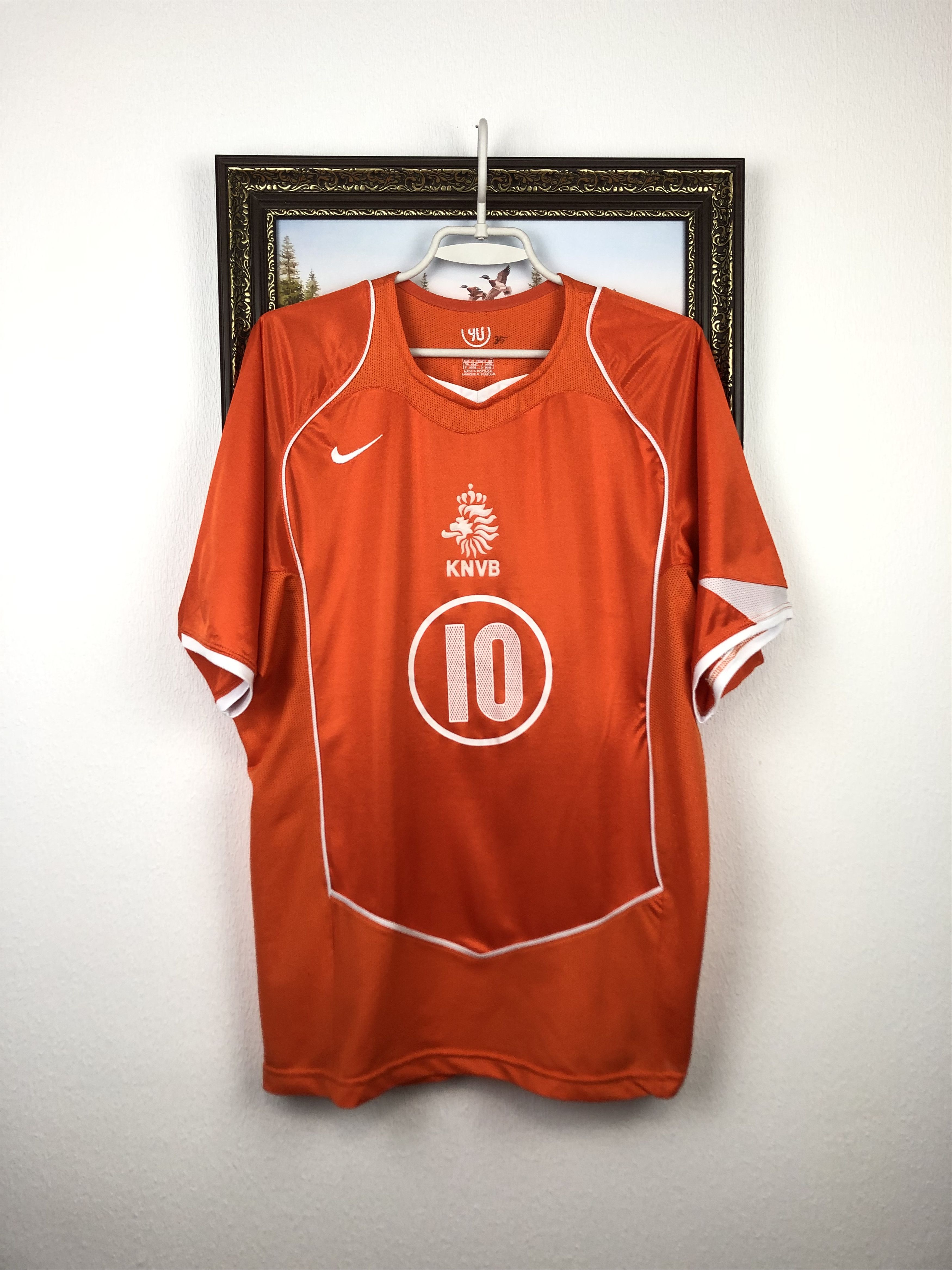 Nike Netherlands football shirt 2004 Soccer Nistelrooy Jersey Size US XL / EU 56 / 4 - 1 Thumbnail