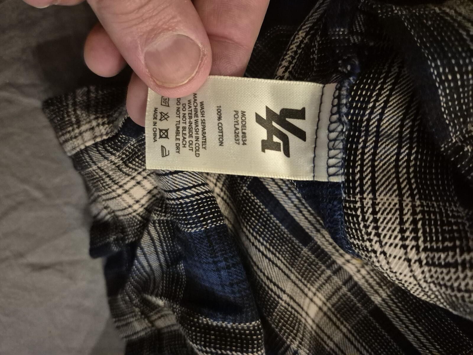 YoungLA YoungLA Mens Button Up Plaid Shirt BNWT Size US L / EU 52-54 / 3 - 7 Thumbnail