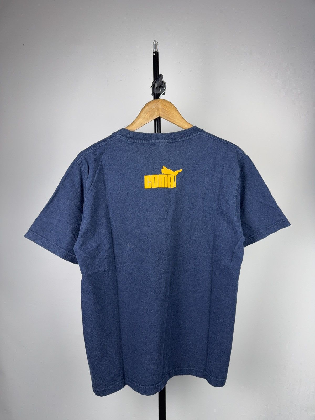 Puma Vintage 00s Funny Humour COMA Puma Graphic T-Shirt Navy Blue Size US M / EU 48-50 / 2 - 7 Thumbnail