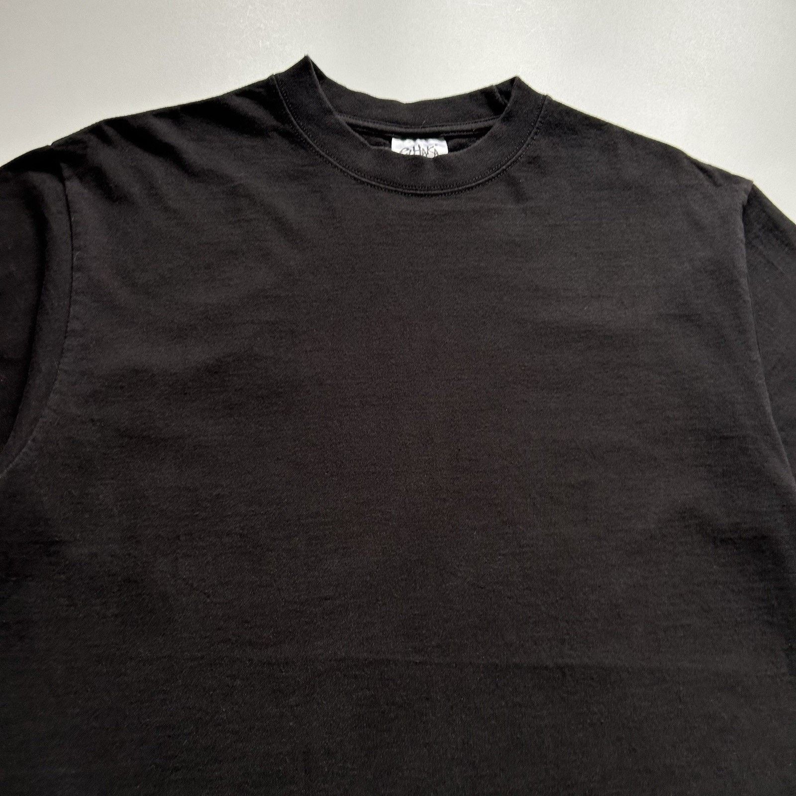 Vintage Vintage Sun Faded Black Blank T-Shirt Large Y2K Shaka Cotton Size US L / EU 52-54 / 3 - 2 Thumbnail