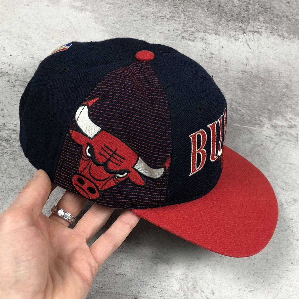 NBA Rare Vintage 90s Chicago Bulls NBA Wool Acrylic Cap Size ONE SIZE - 3 Thumbnail