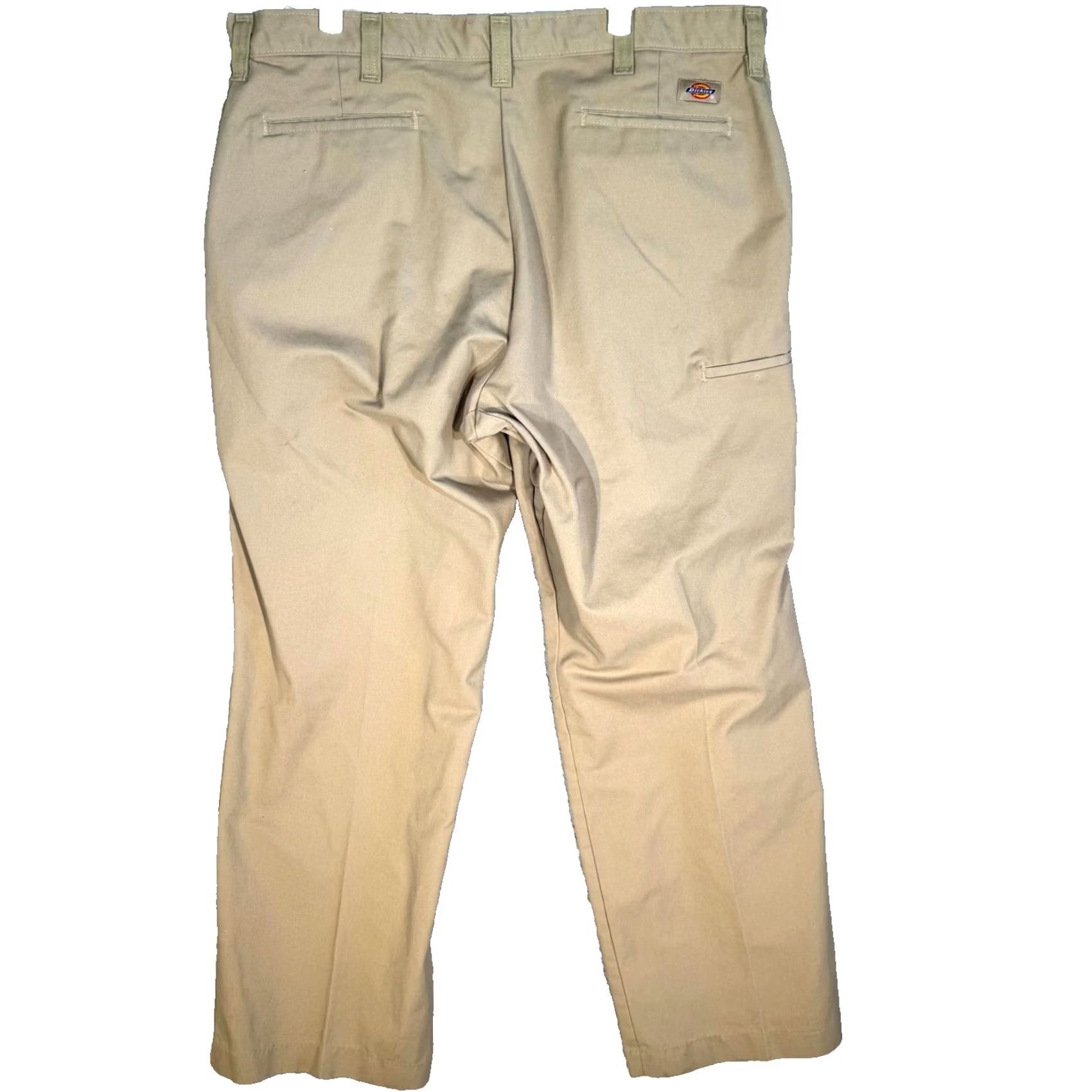 Dickies Dickies Relaxed Fit Work Pants Mens 40x32 Beige Flat Front Khaki Utility Pants Size US 40 / EU 56 - 2 Thumbnail