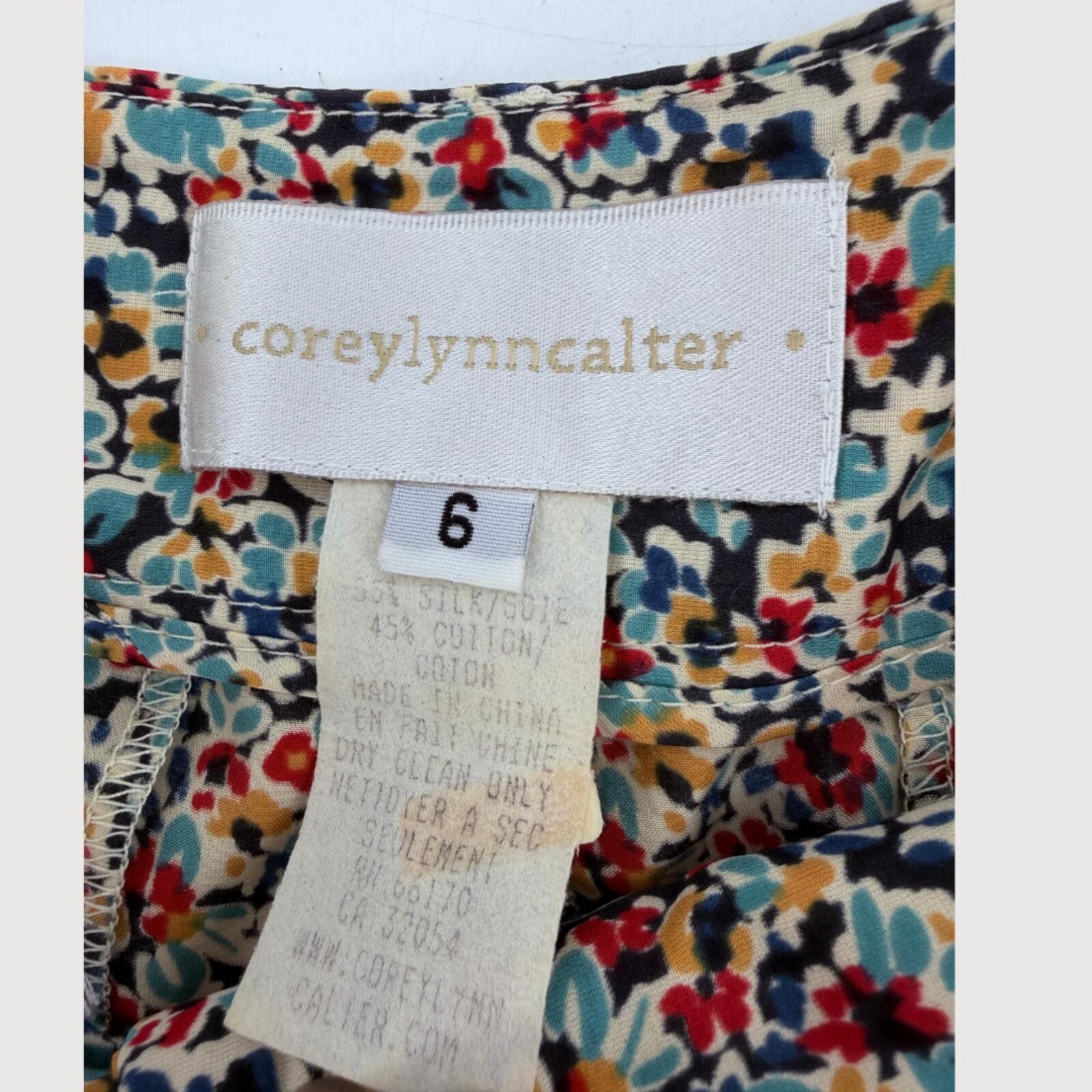 Other Corey Lynn Calter Floral Shorts Silk Blend 6 Size 28" / US 6 / IT 42 - 4 Thumbnail