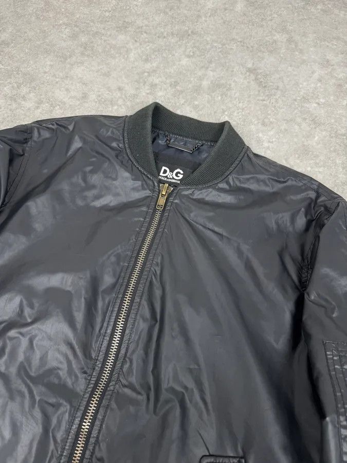 Dolce & Gabbana 2000s Dolce & Gabbana Black Nylon Bomber Jacket Size US S / EU 44-46 / 1 - 5 Thumbnail