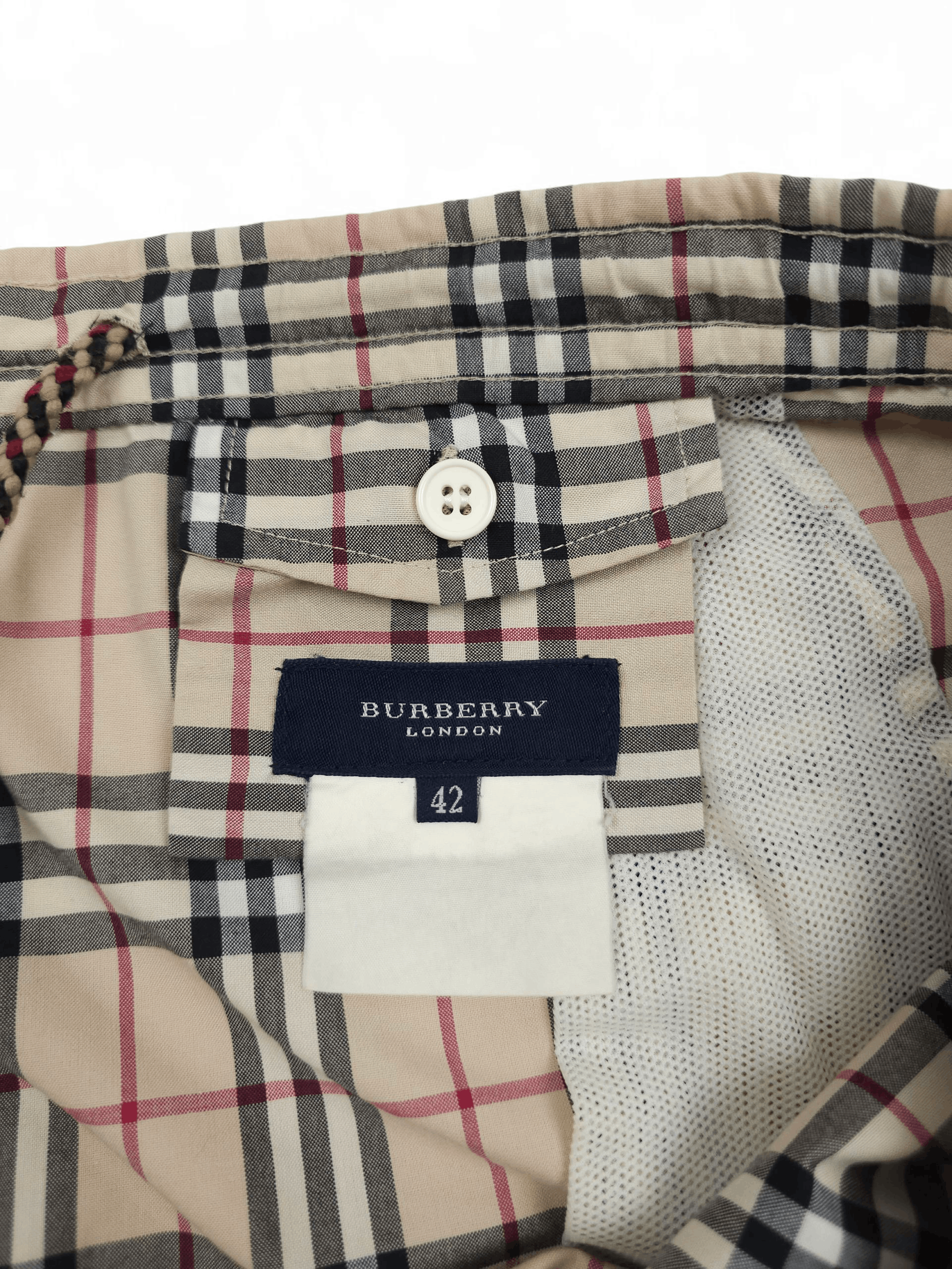 Burberry 💎 Burberry XL Nova Check Swimming Shorts Trunks Vintage Size US 38 / EU 54 - 6 Thumbnail