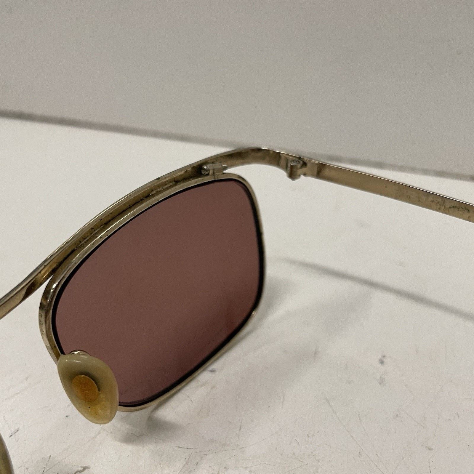 Death Row Records VTG 80’s Revo Malibu Sunglasses Gold Plate NASA Tech Japan Size ONE SIZE - 7 Thumbnail