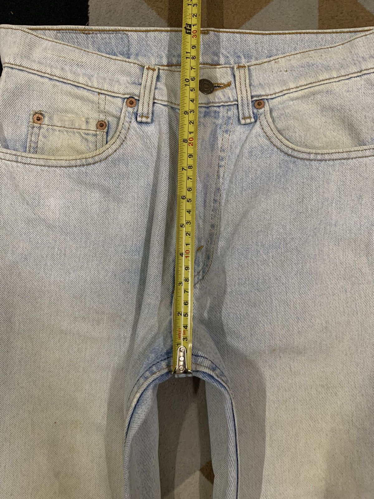 Levi's Vintage 80s Levis 510 Rusty Mud Wash Distressed Grunge Jeans Size US 32 / EU 48 - 18 Thumbnail