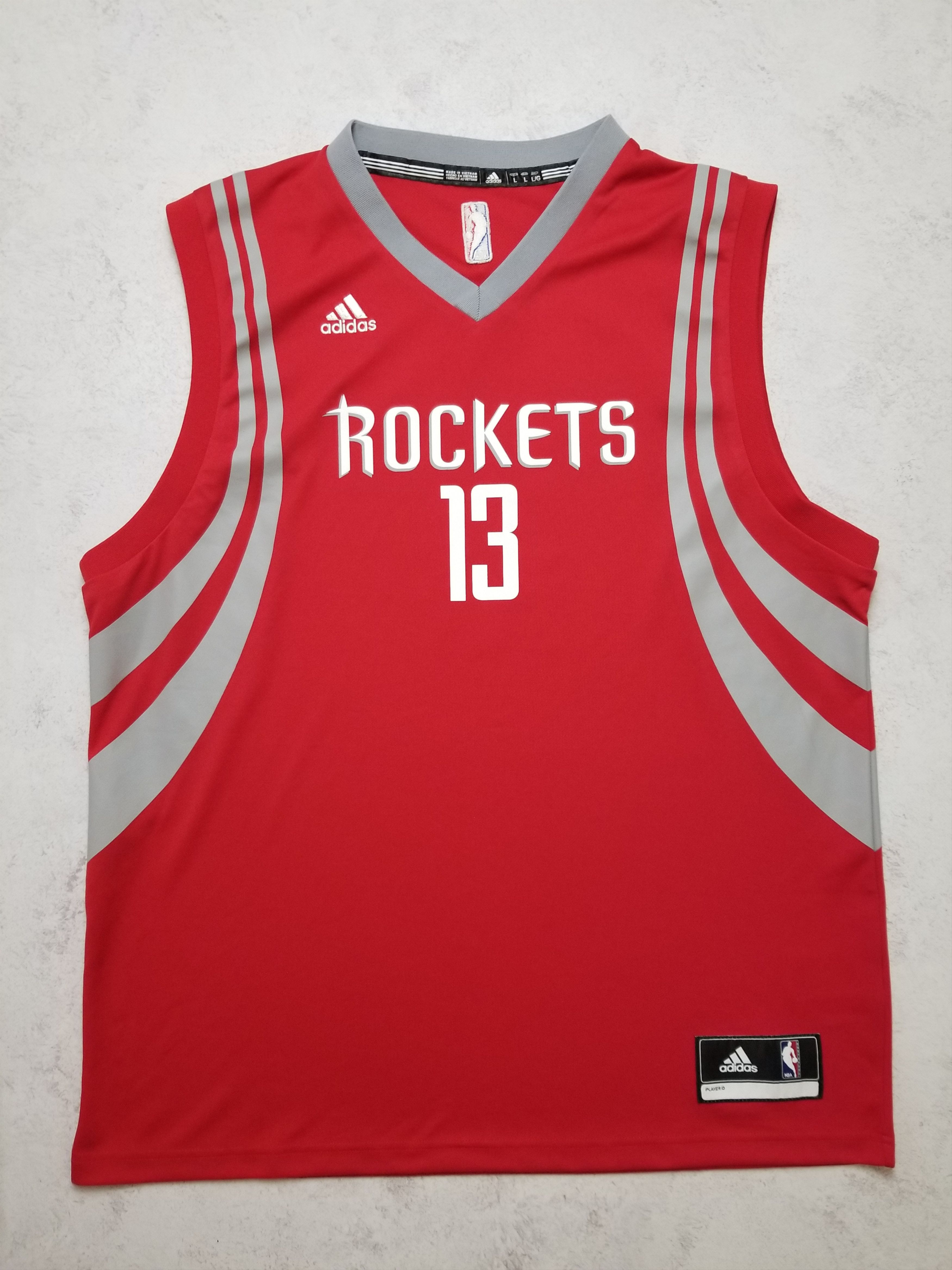 Adidas Adidas Houston Rockets #13 James Harden Red Jersey Size US L / EU 52-54 / 3 - 1 Thumbnail