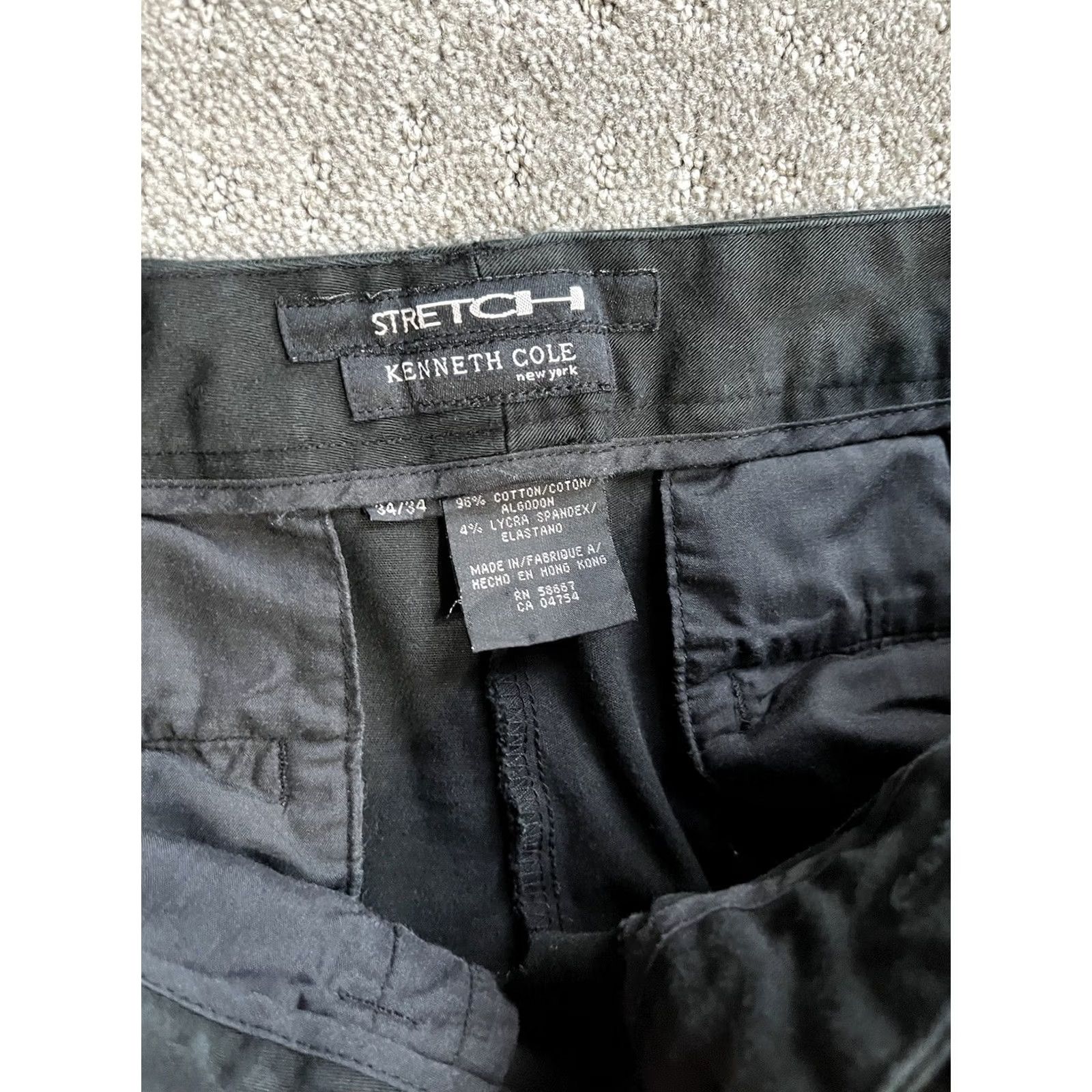 Kenneth Cole KENNETH COLE NY gray cotton flat front PANTS 34x34 Size US 34 / EU 50 - 5 Thumbnail