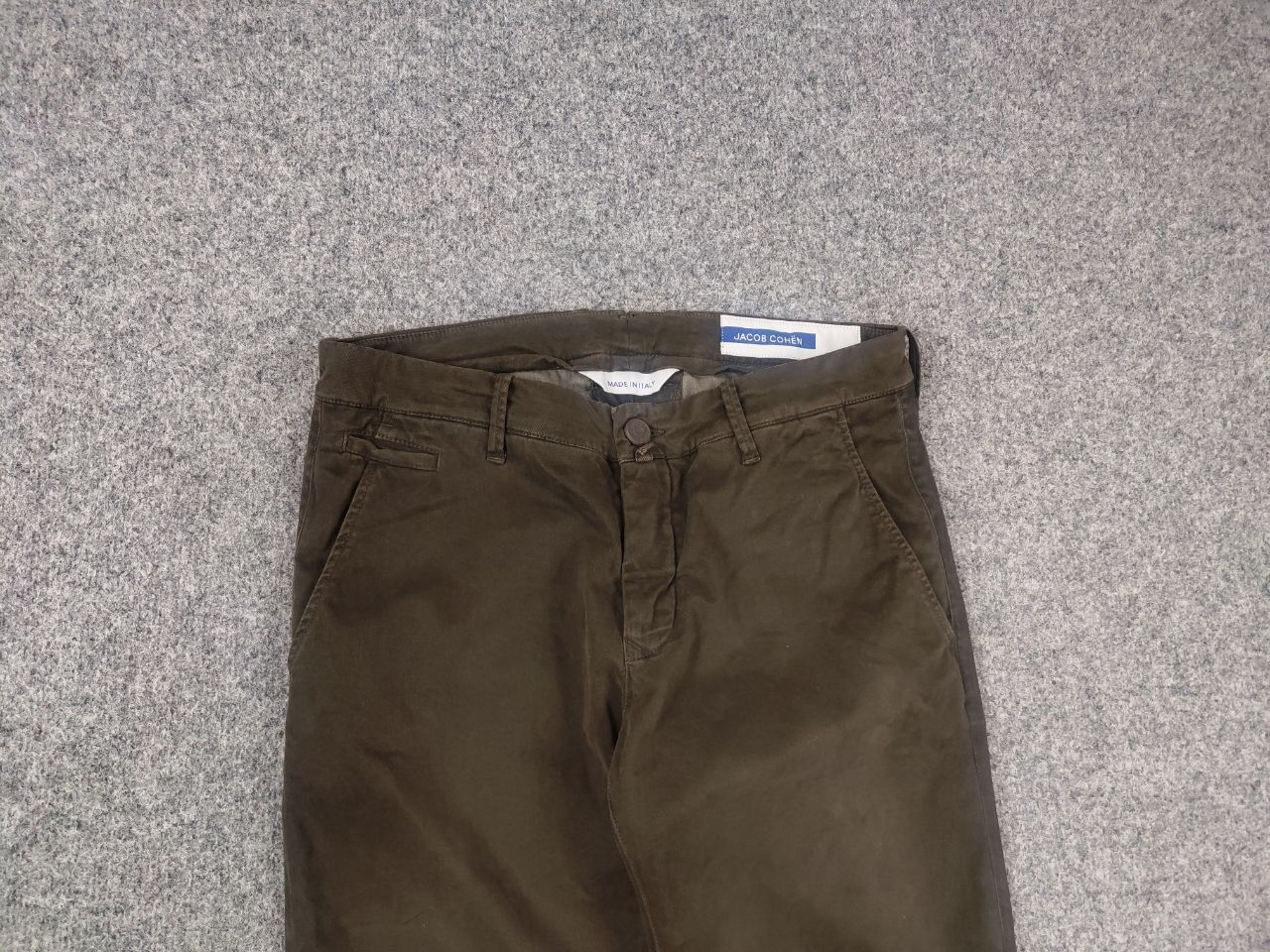 Jacob Cohen Jacob Cohen Italy bobby Trouser chino Green canvas Pants Size US 33 - 6 Thumbnail
