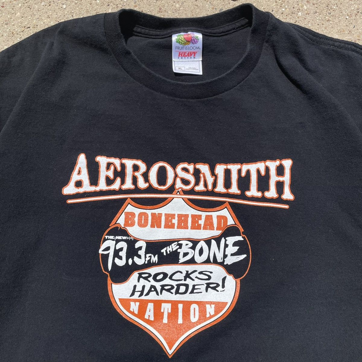 Fruit Of The Loom Vintage Aerosmith 93.3 FM Bonehead Nation Tee XL Size US XL / EU 56 / 4 - 2 Thumbnail