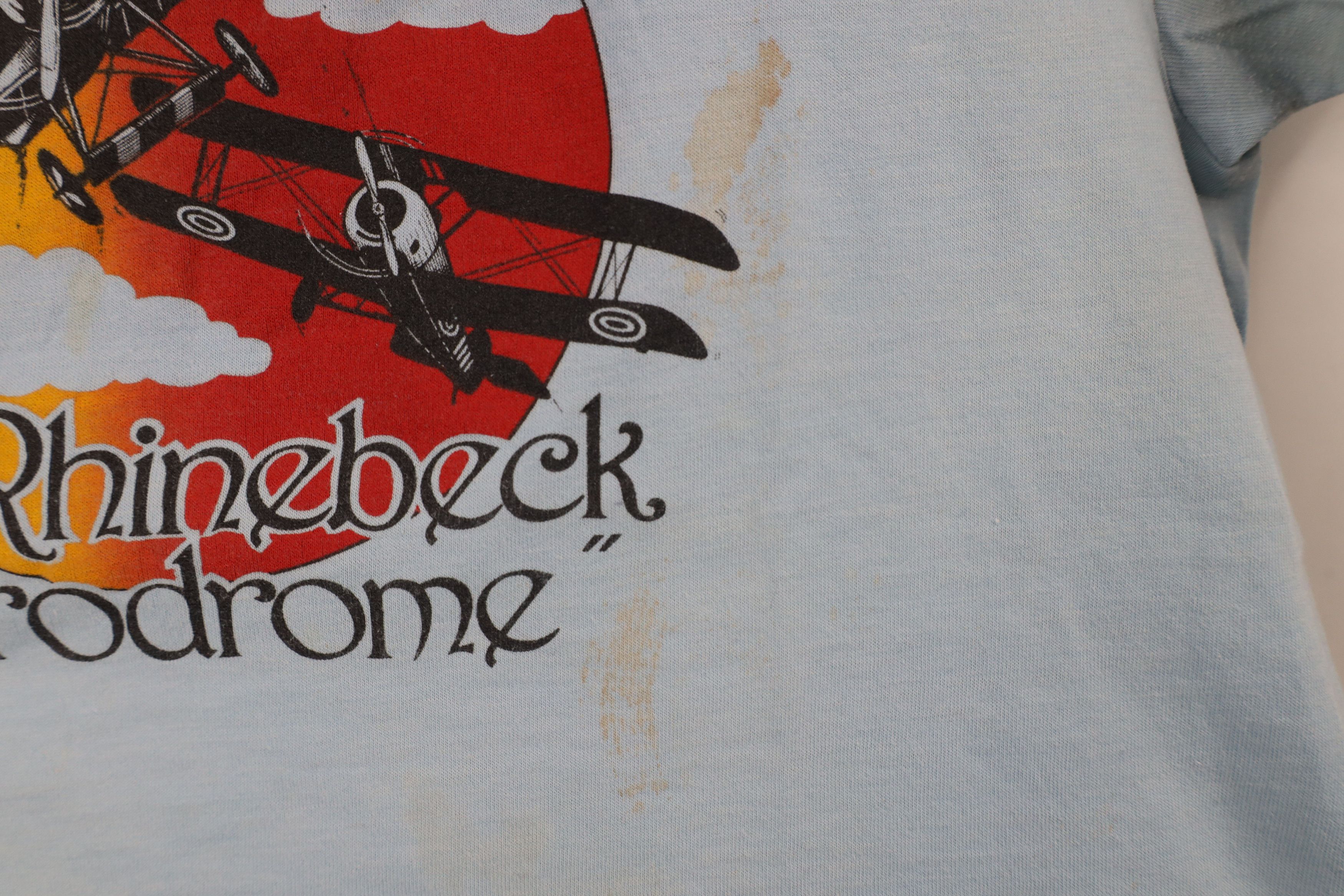 Vintage Vintage 80s Old Rhinebeck Aerodrome Airplane Museum T-Shirt Size US L / EU 52-54 / 3 - 5 Thumbnail