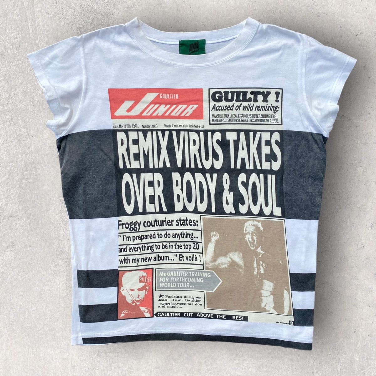 Jean Paul Gaultier Remix Virus Newspaper T Shirt Size US M / EU 48-50 / 2 - 1 Thumbnail