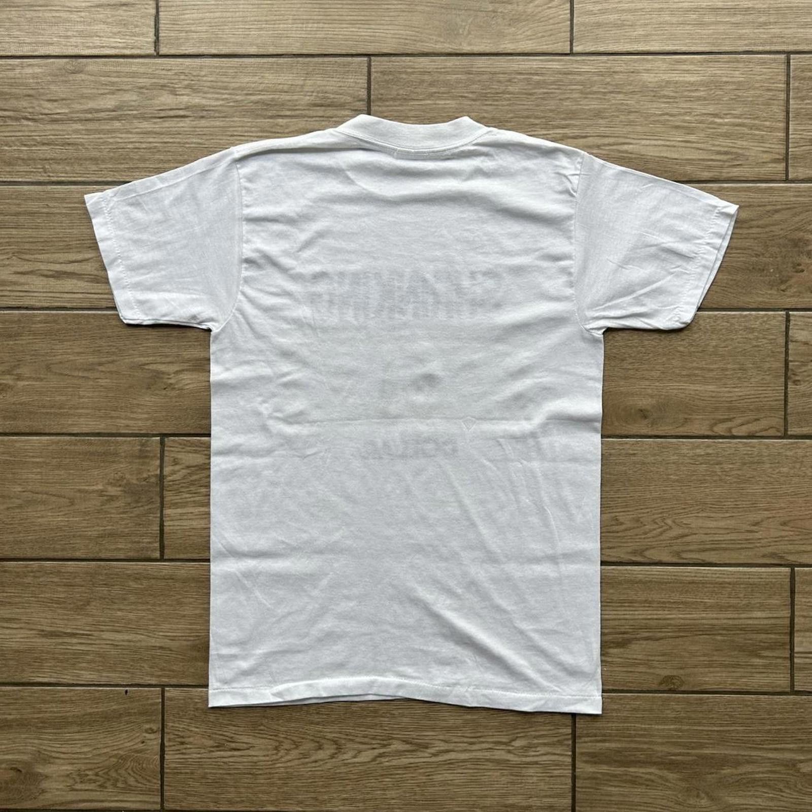 Designer Vintage 1991 Shrinking Dollar By Magic Single Stitch T-Shirt Size US M / EU 48-50 / 2 - 8 Thumbnail