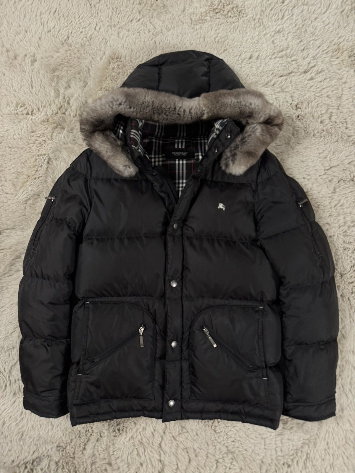Burberry Japanese Burberry Black Label fur puffer (Japanese L) Size US L / EU 52-54 / 3 - 1 Thumbnail