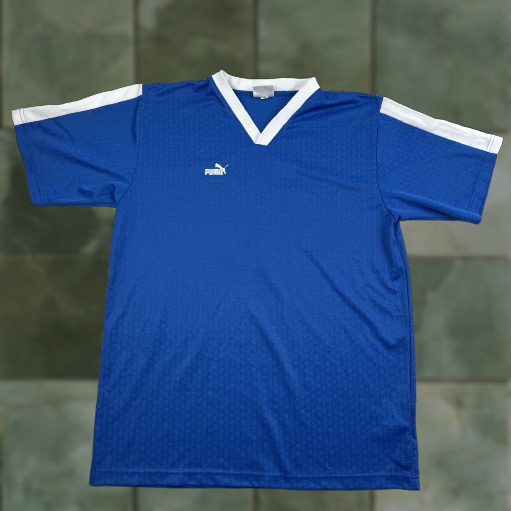 Puma VINTAGE PUMA Jersey Soccer Football Adult XL Blue 90s FIFA Mens Soccer Shirt Size US XL / EU 56 / 4 - 1 Thumbnail