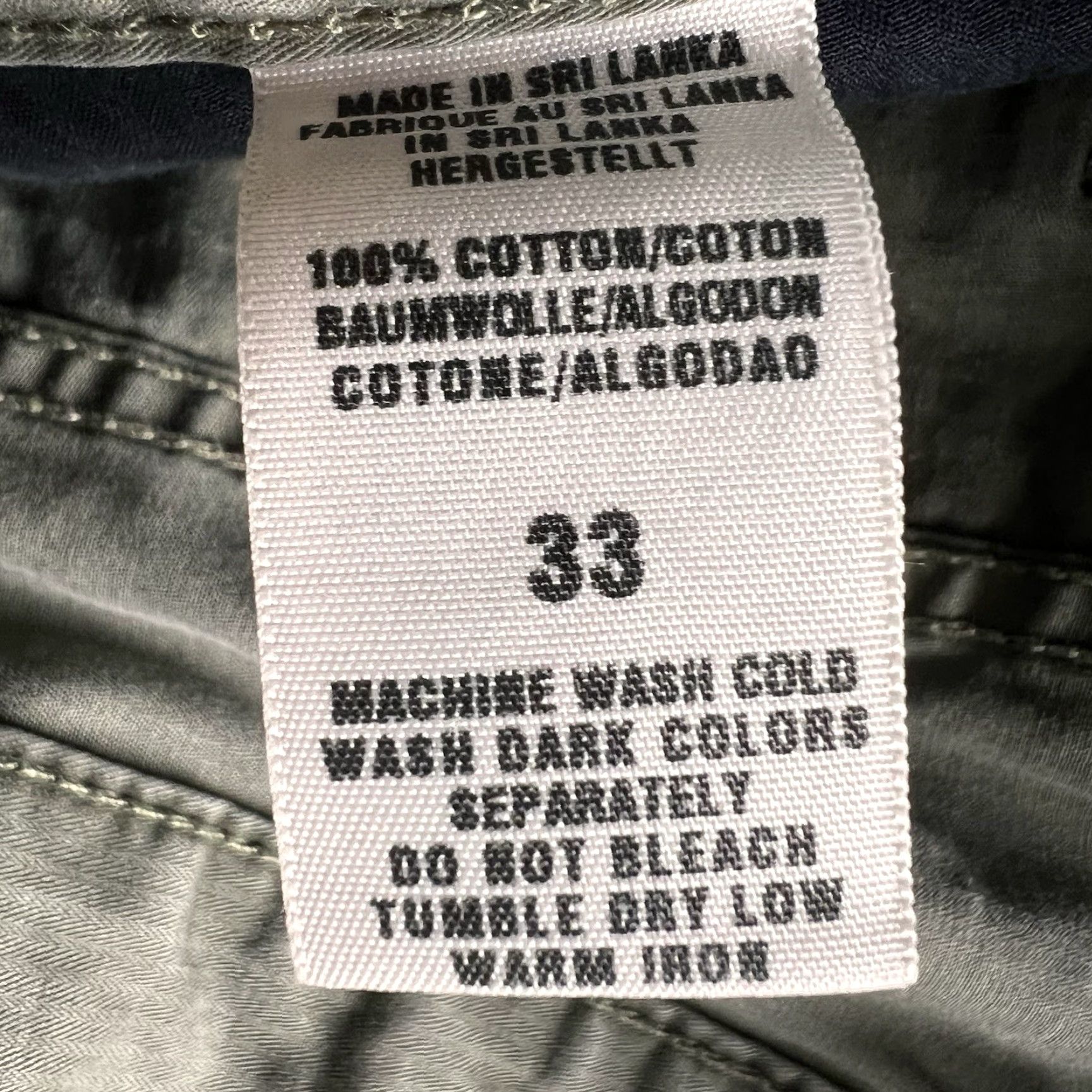 Lucky Brand Lucky Brand Chino Pants Mens 33R Olive Wide Leg Skater Military Y2K Era 7181J80 Size US 33 - 5 Thumbnail