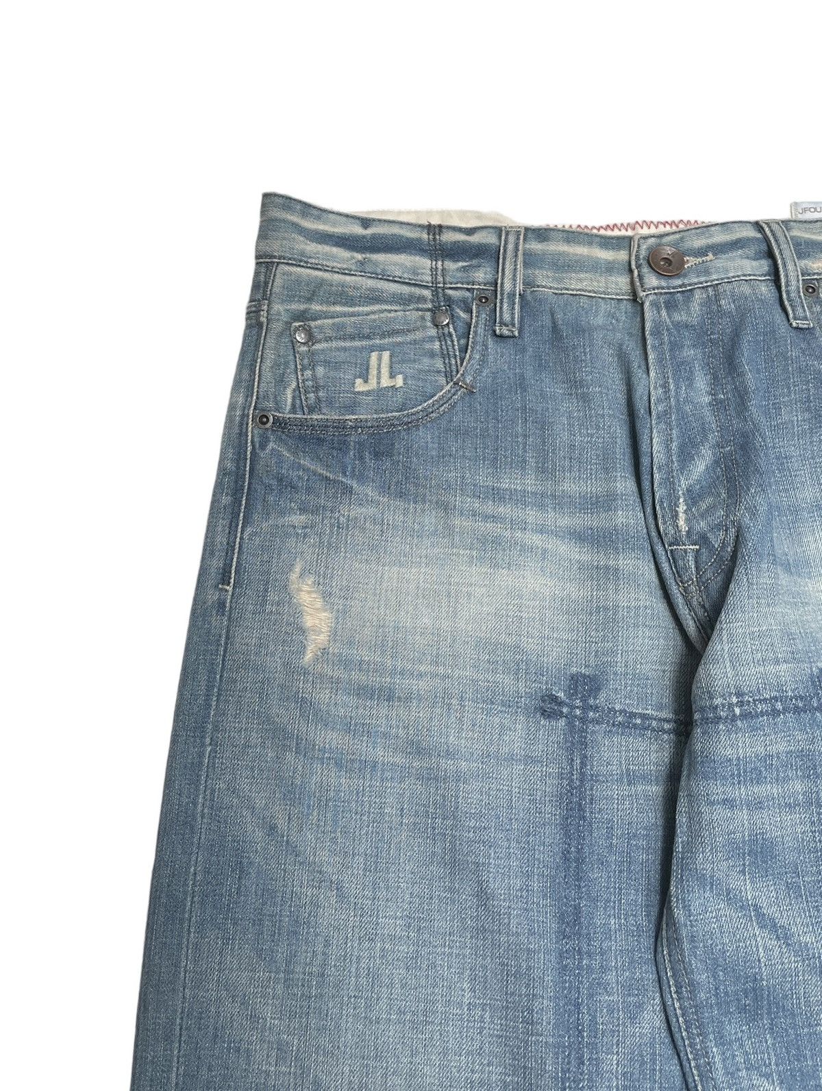 Japanese Brand × Vintage Rare Design Vintage Japanese Brand Jfour Baggy Jeans 2000s Size US 34 / EU 50 - 3 Thumbnail