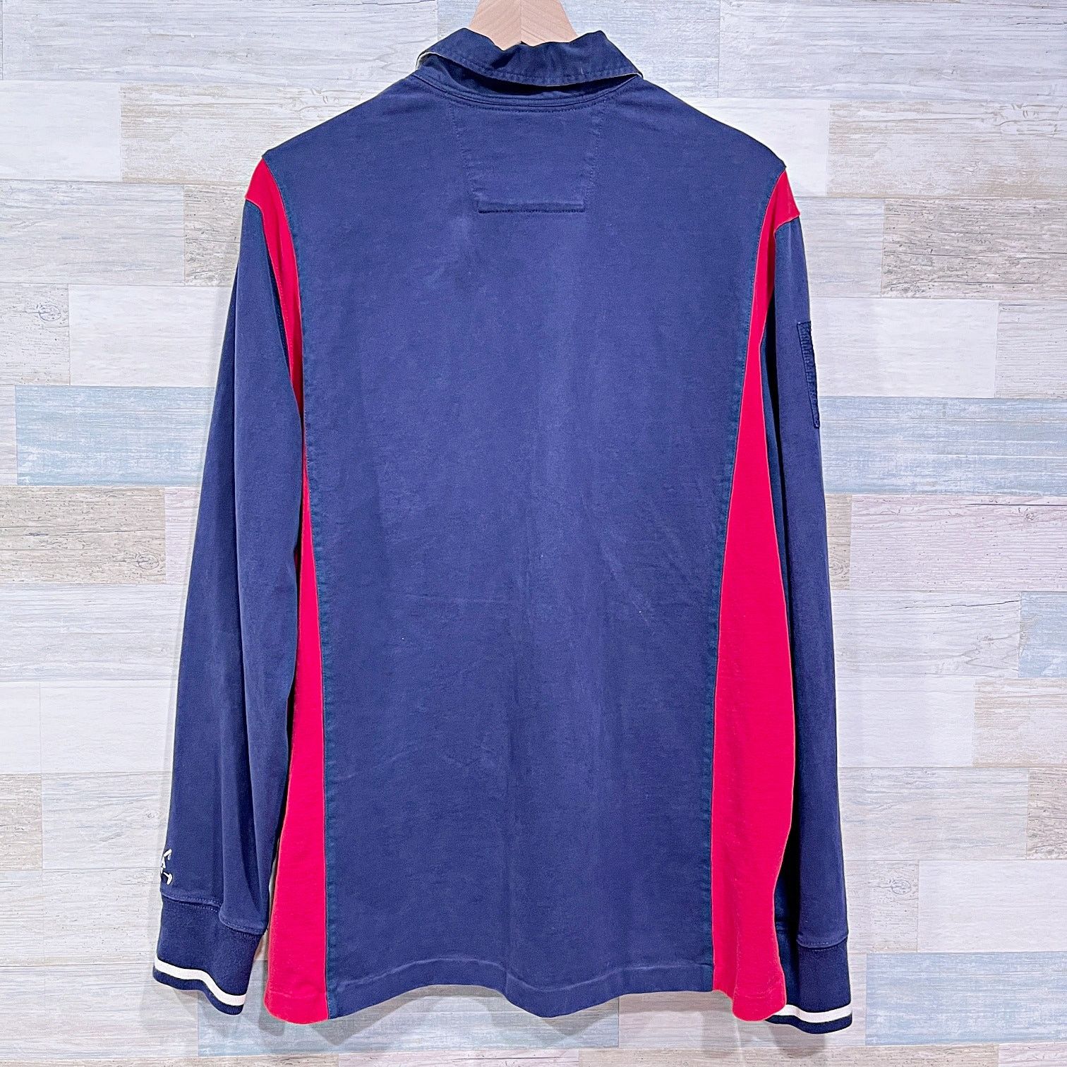 Polo Ralph Lauren POLO Ralph Lauren Vintage Custom Fit USA Rugby Shirt Blue XL Size US XL / EU 56 / 4 - 5 Thumbnail
