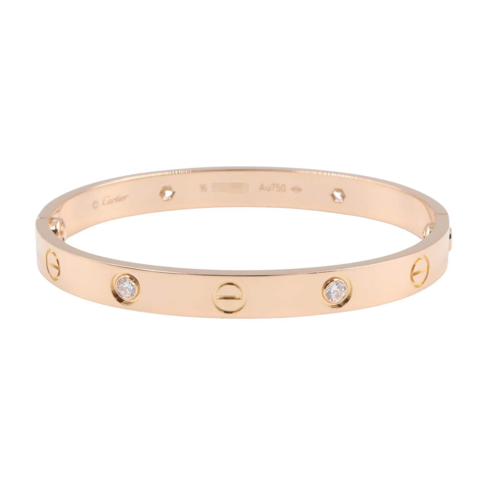 Cartier Cartier Cartier Love Bracelet Au750 Diamond Bracelet Size 15 Precious Metal Bracelet B6070017 DUTY FREE for USA Size ONE SIZE - 1 Thumbnail