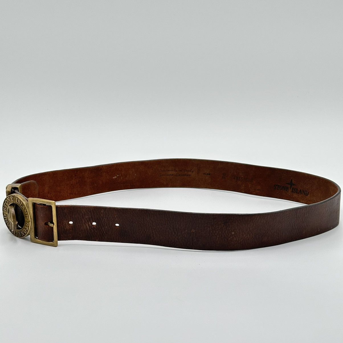 Stone Island Stone Island Vintage Leather Belt Size 32 - 4 Thumbnail
