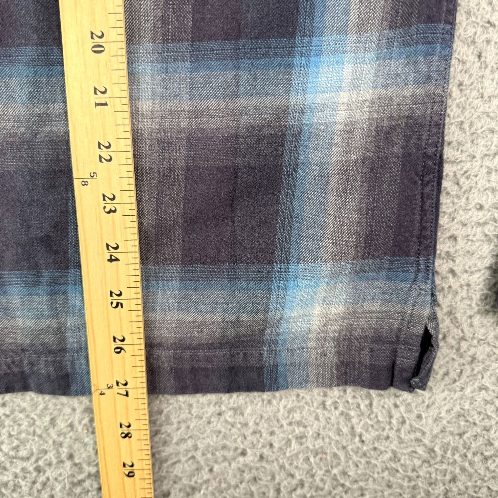 Ralph Lauren VINTAGE RRL Ralph Lauren Shirt Mens M Blue Purple Shadow Plaid Flannel Loop Collar Size US M / EU 48-50 / 2 - 7 Thumbnail