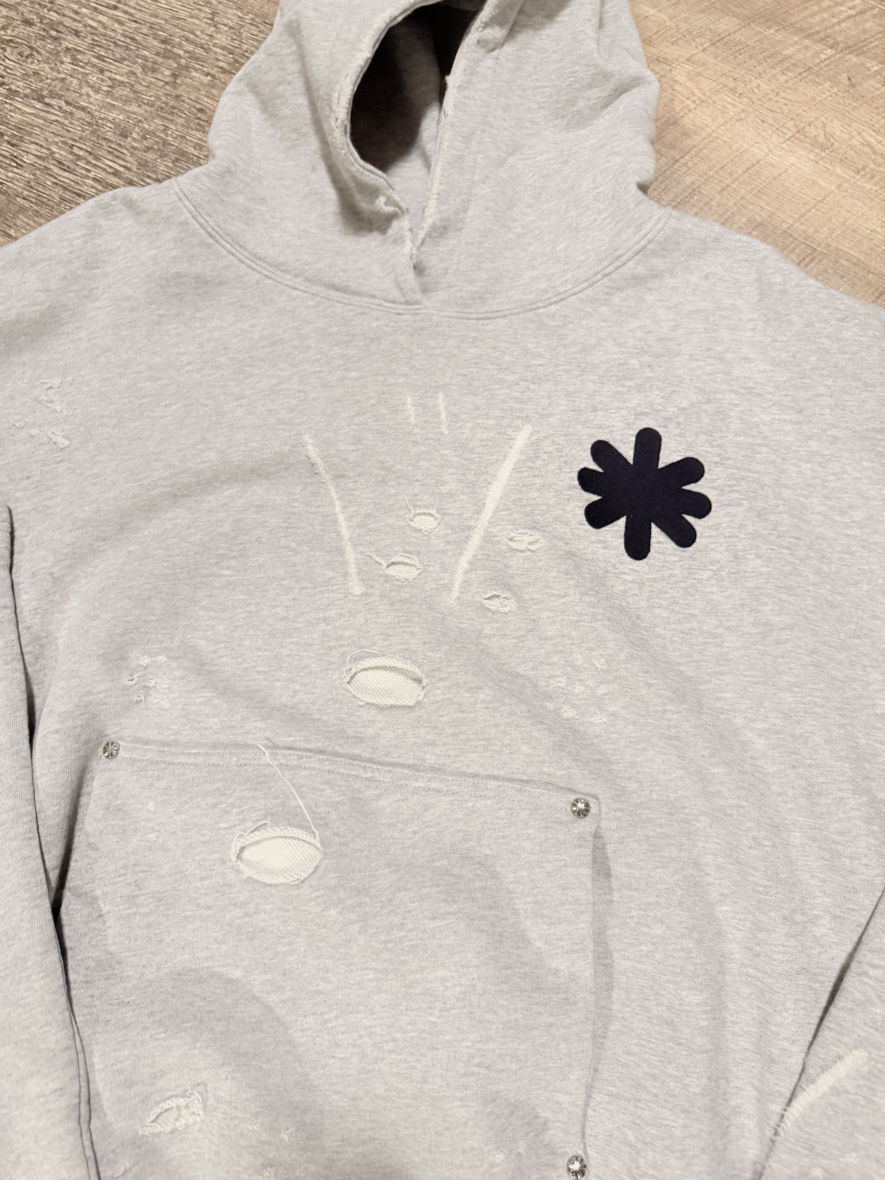 LOSTSHDWS LOSTSHDWS DSTRY DBL Layer hoodie with Logo grey Size US L / EU 52-54 / 3 - 2 Thumbnail