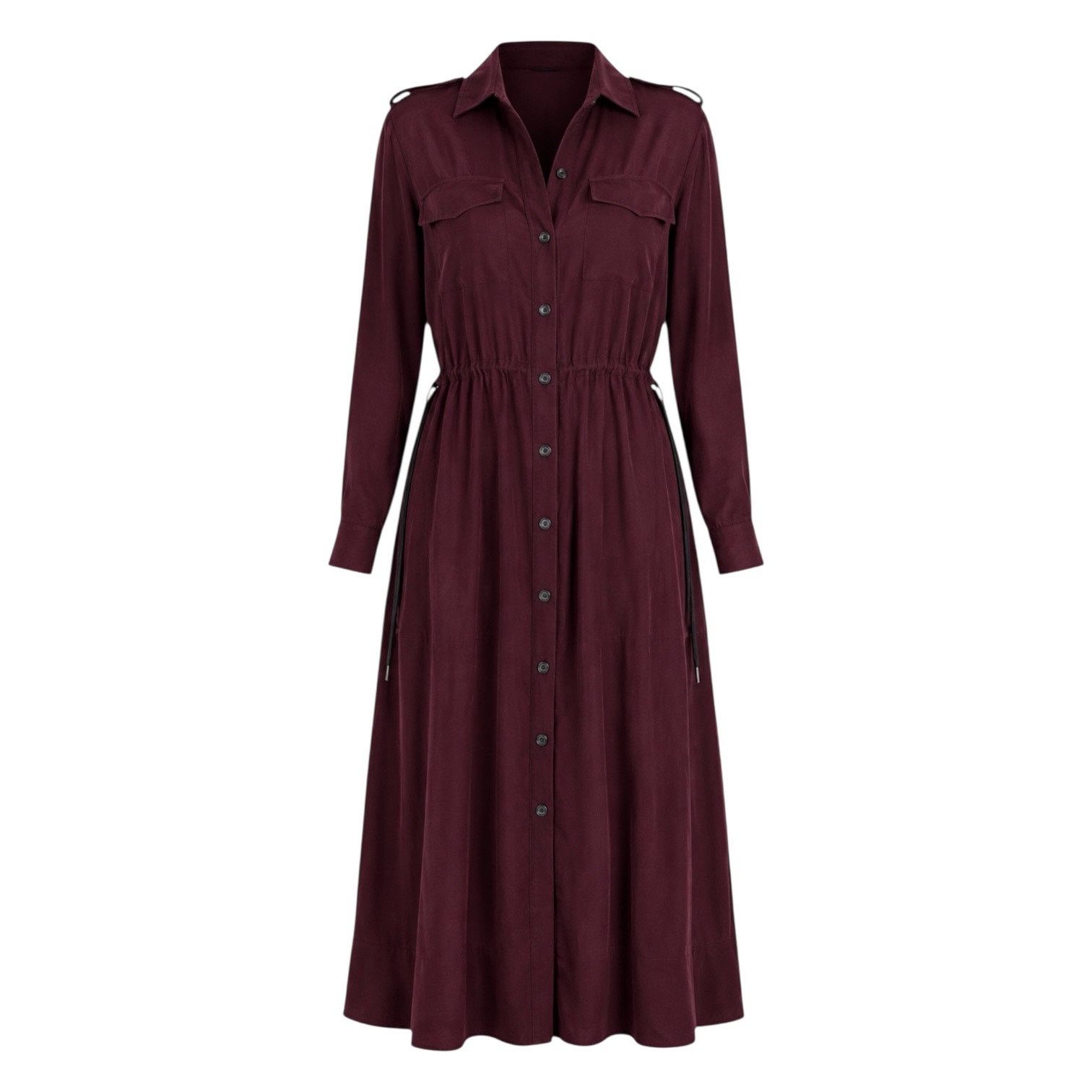 Rag & Bone Rag & Bone Oasis Button Down Shirt Dress Deep Red Size XXS Size XXS / US 00 / IT 34 - 1 Thumbnail