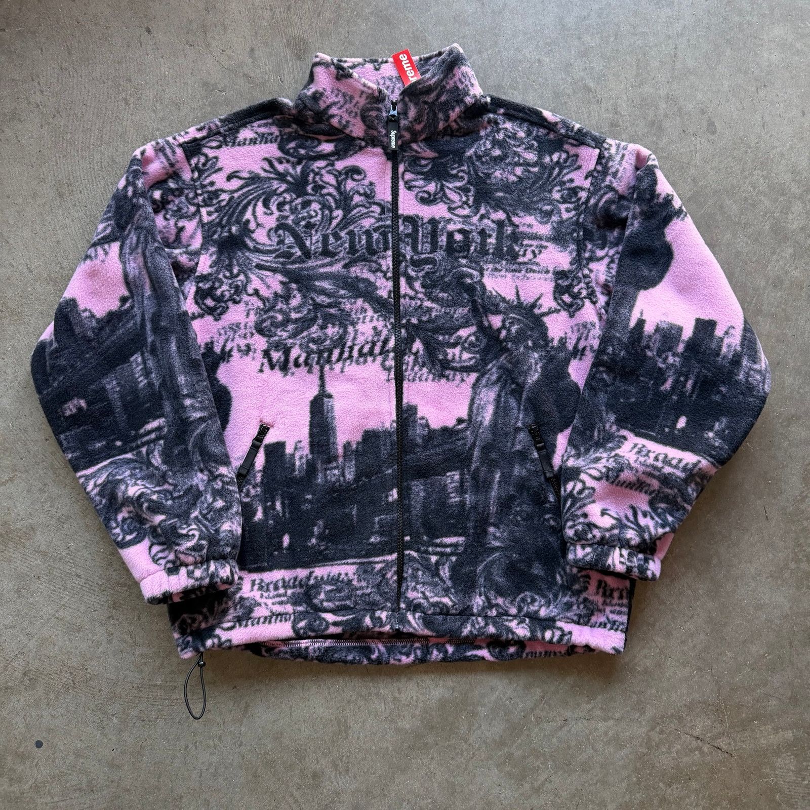 Supreme Brand New Supreme New York Fleece Pink M Size US M / EU 48-50 / 2 - 1 Thumbnail