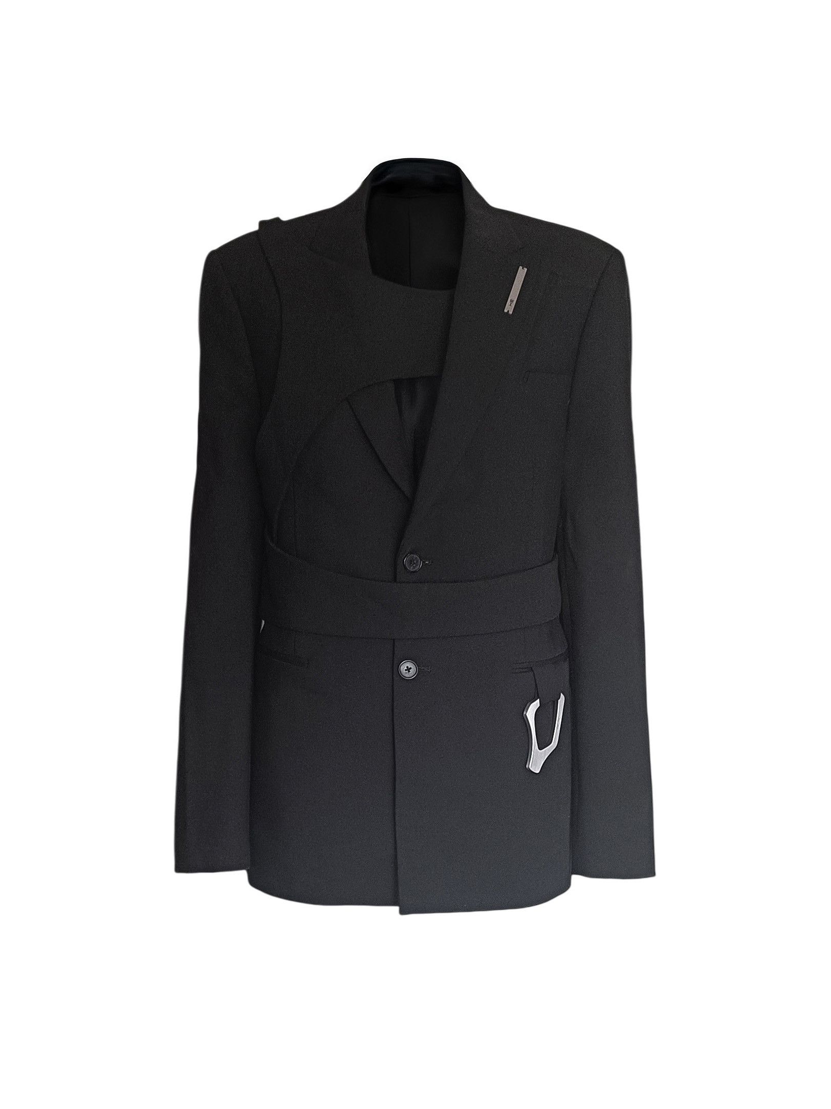 Heliot Emil Heliot Emil AW23 Integrated Harness Blazer Size 48R - 10 Thumbnail