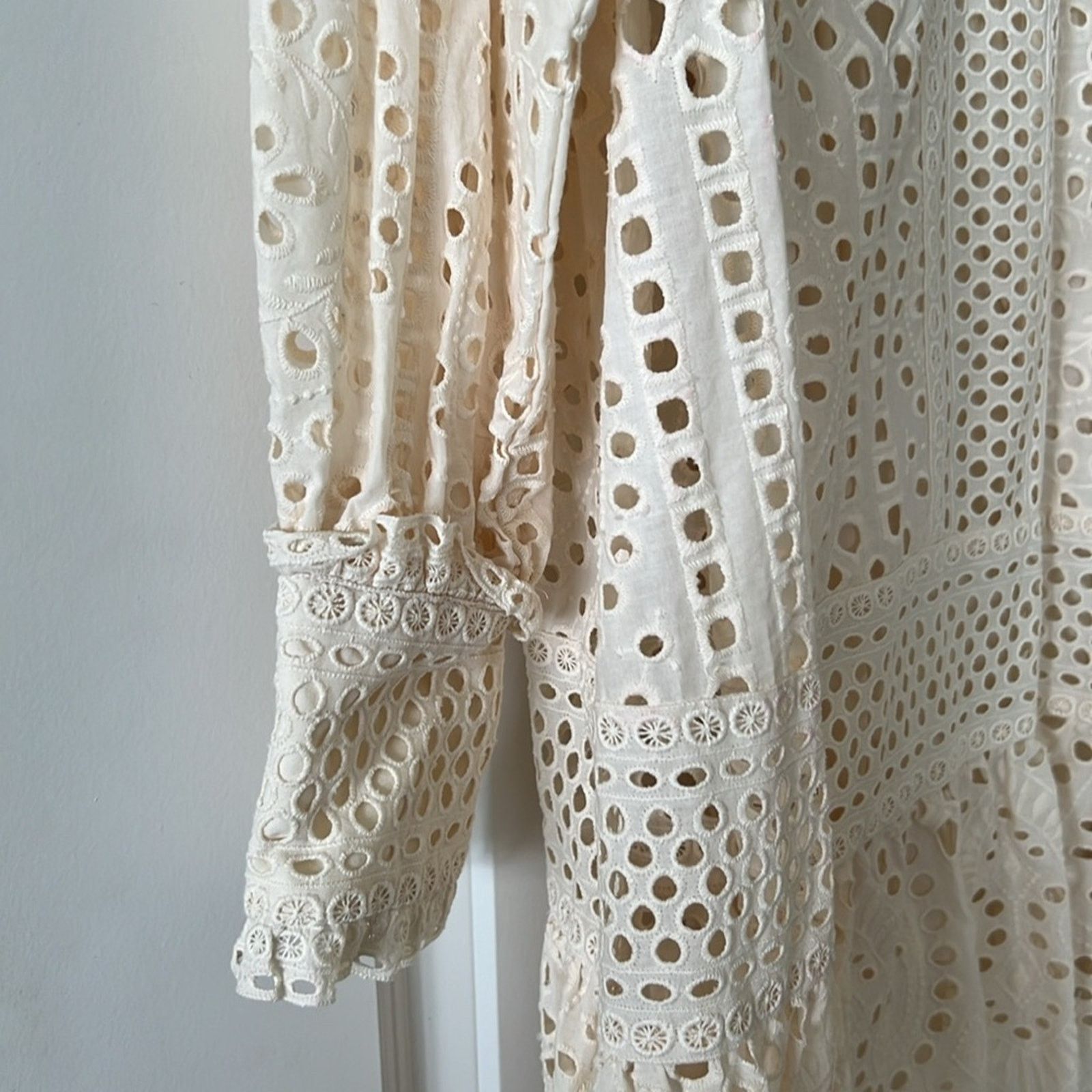 H&M H&M Eyelet long sleeve drop waist tunic dress boho medium Size M / US 6-8 / IT 42-44 - 8 Thumbnail