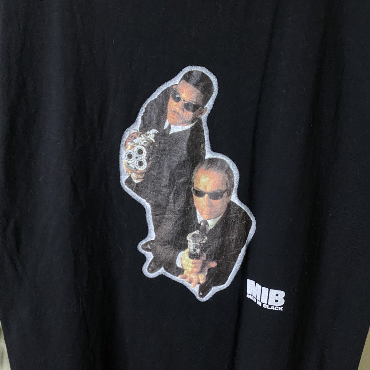 Vintage 1990s Men In Black MIB Will Smith Movie Promo T Shirt Size US M / EU 48-50 / 2 - 2 Thumbnail