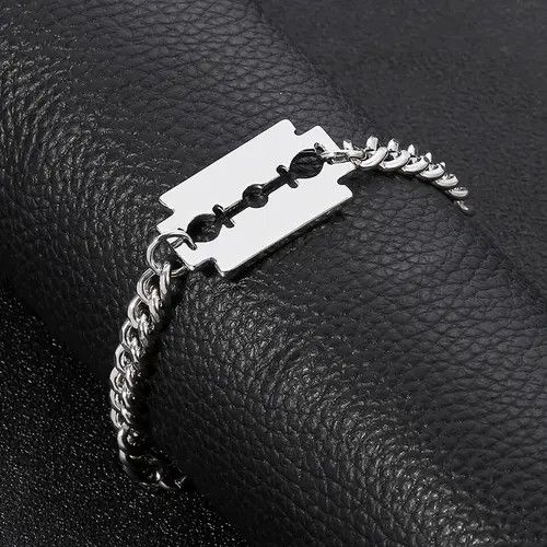 Designer Chain Bracelet Razor Size ONE SIZE - 2 Thumbnail