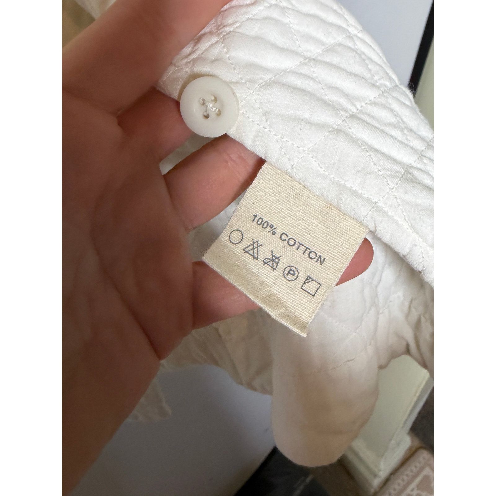 Other Egg Trafing London Cream Cotton Quilted Garden Jacket Size S / US 4 / IT 40 - 4 Thumbnail