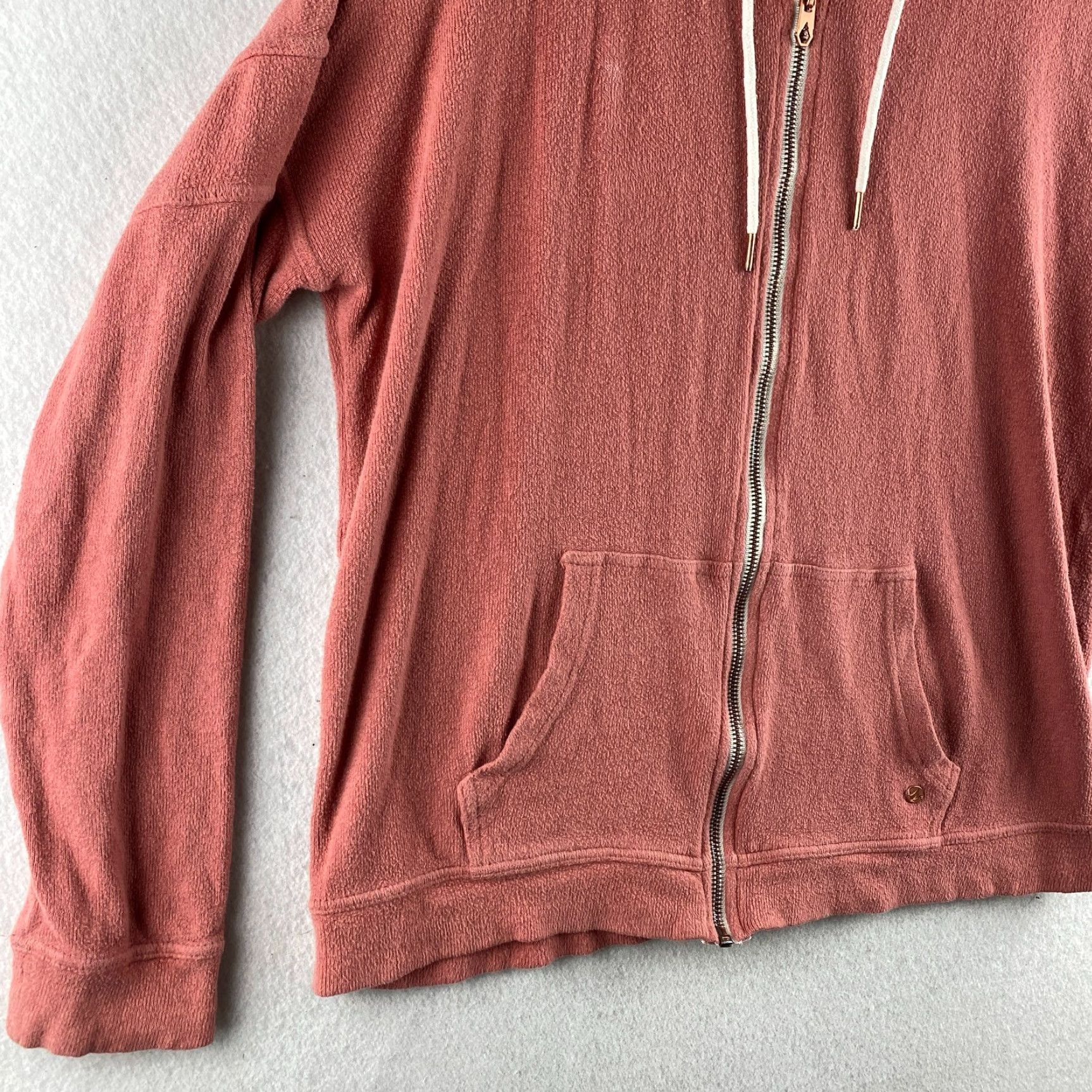 Volcom Volcom Hoodie Women's S Red Full Zip Hooded Pockets Fleece Long Sleeve Casual Shirt Size S / US 4 / IT 40 - 4 Thumbnail