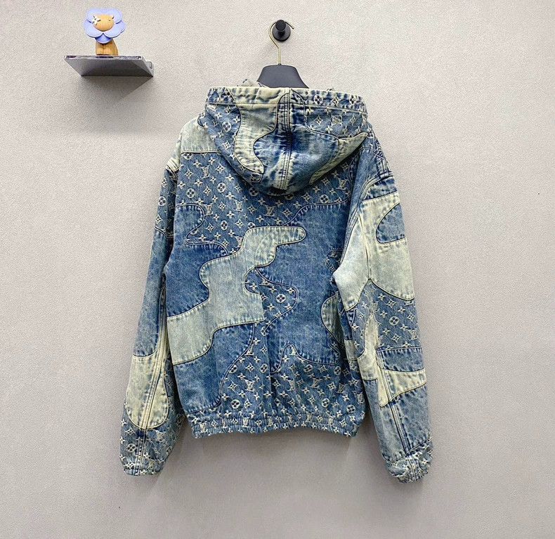Louis Vuitton Louis Vuitton Patchwork presbyopic blue denim jacket 2503-N Size US M / EU 48-50 / 2 - 2 Thumbnail