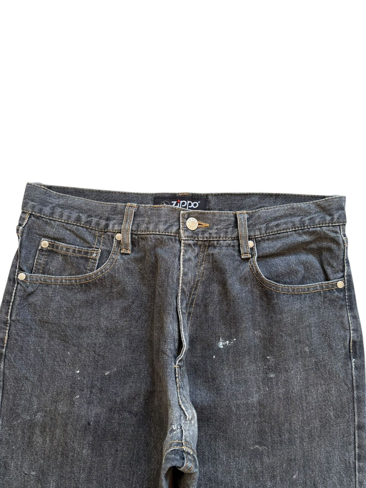 Japanese Brand Vintage Japanese Brand Painted Loose Baggy Jeans Size US 34 / EU 50 - 4 Thumbnail